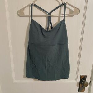 Dark green Athleta workout top
